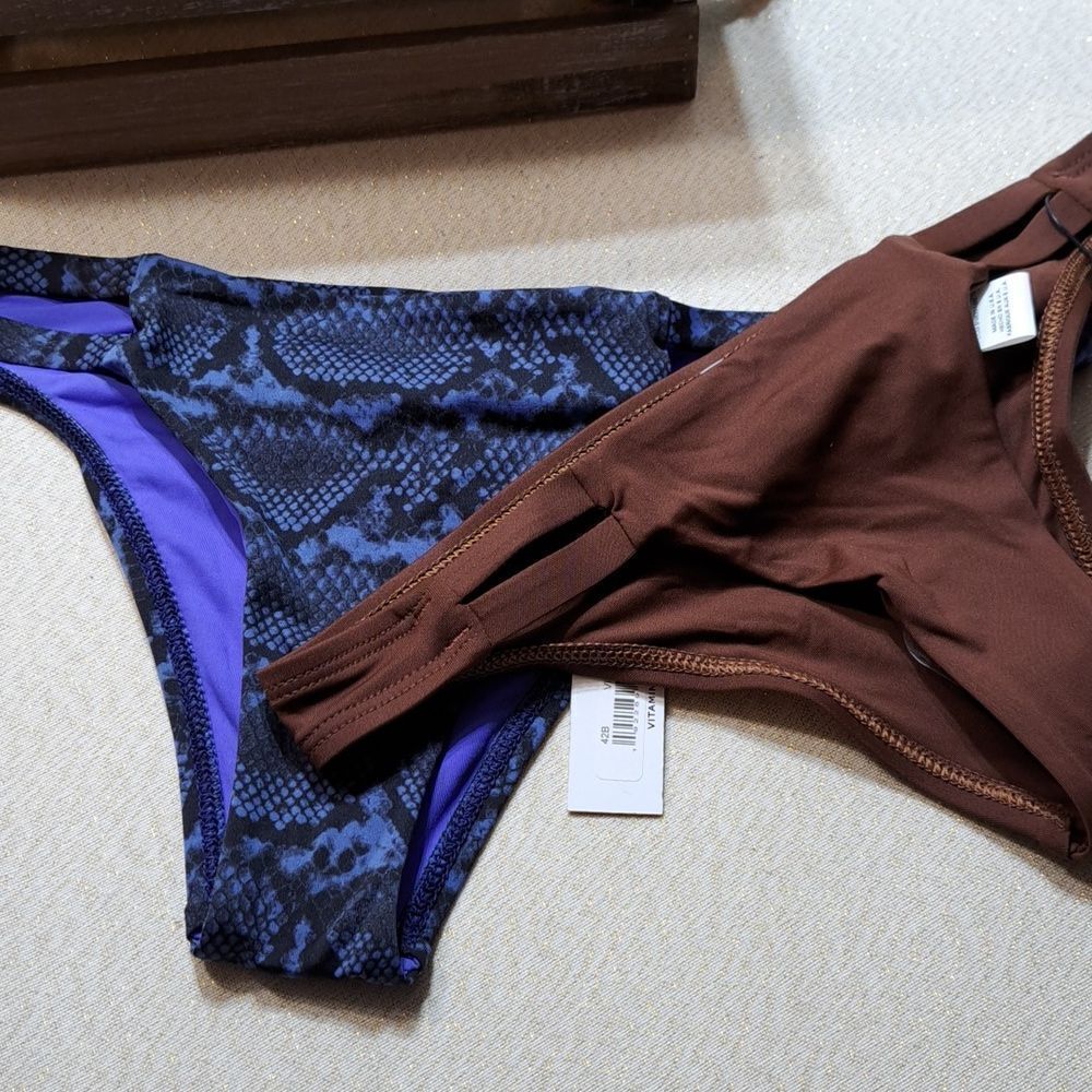 NWT Vitamin A Bikini Bottoms TWO COLORS